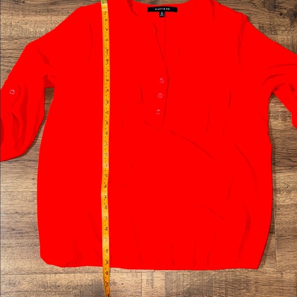 MARY & MO Red Women's Top - Picture 5 of 9